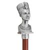 Design Toscano The Padrone Collection: Bust of Egyptian Queen Nefertiti Pewter Walking Stick PA289